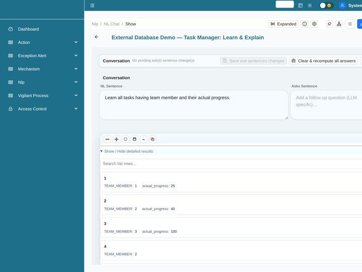 Answers Workbench screenshot